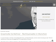 Tablet Screenshot of kanzleiwehner.de